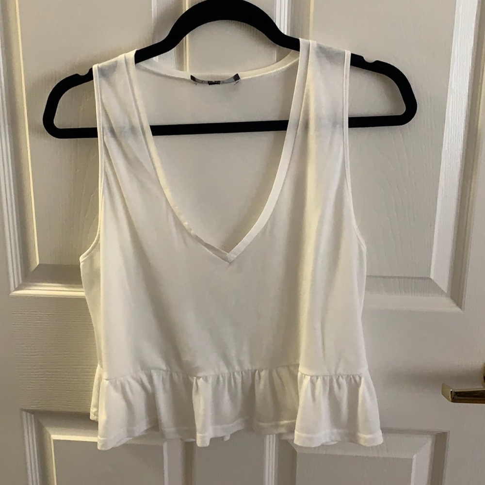 LULUS White Cropped Tank